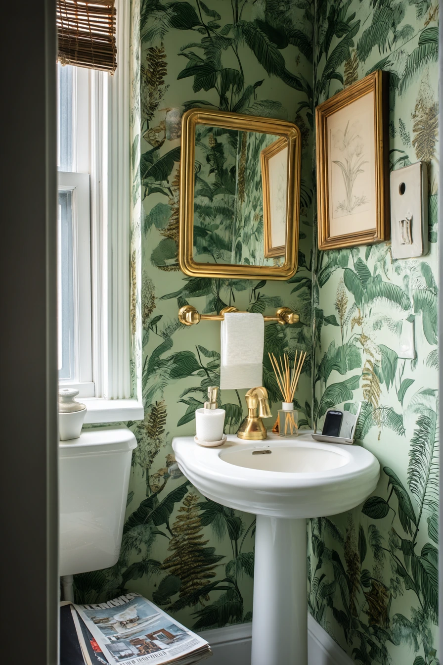 bathroom wallpaper ideas 1