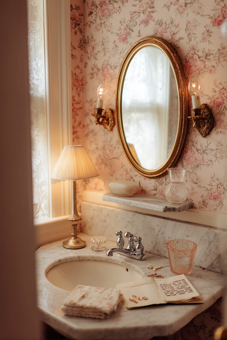 bathroom wallpaper ideas 14
