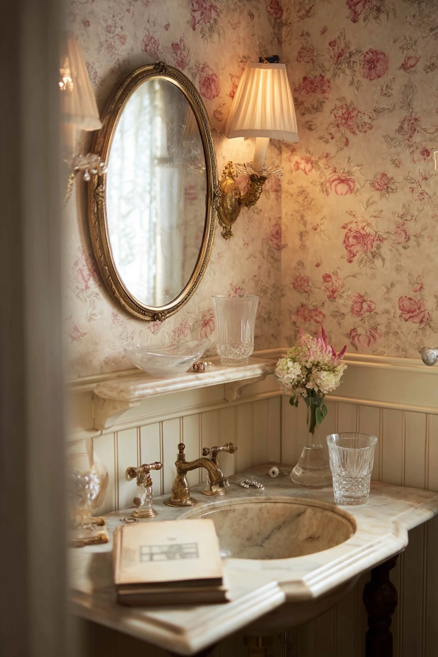 bathroom wallpaper ideas 16