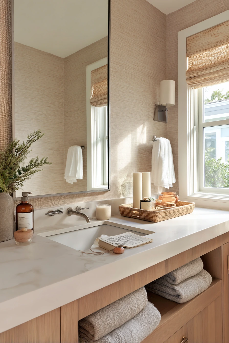 bathroom wallpaper ideas 17
