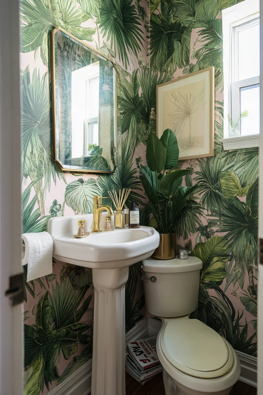 bathroom wallpaper ideas 2