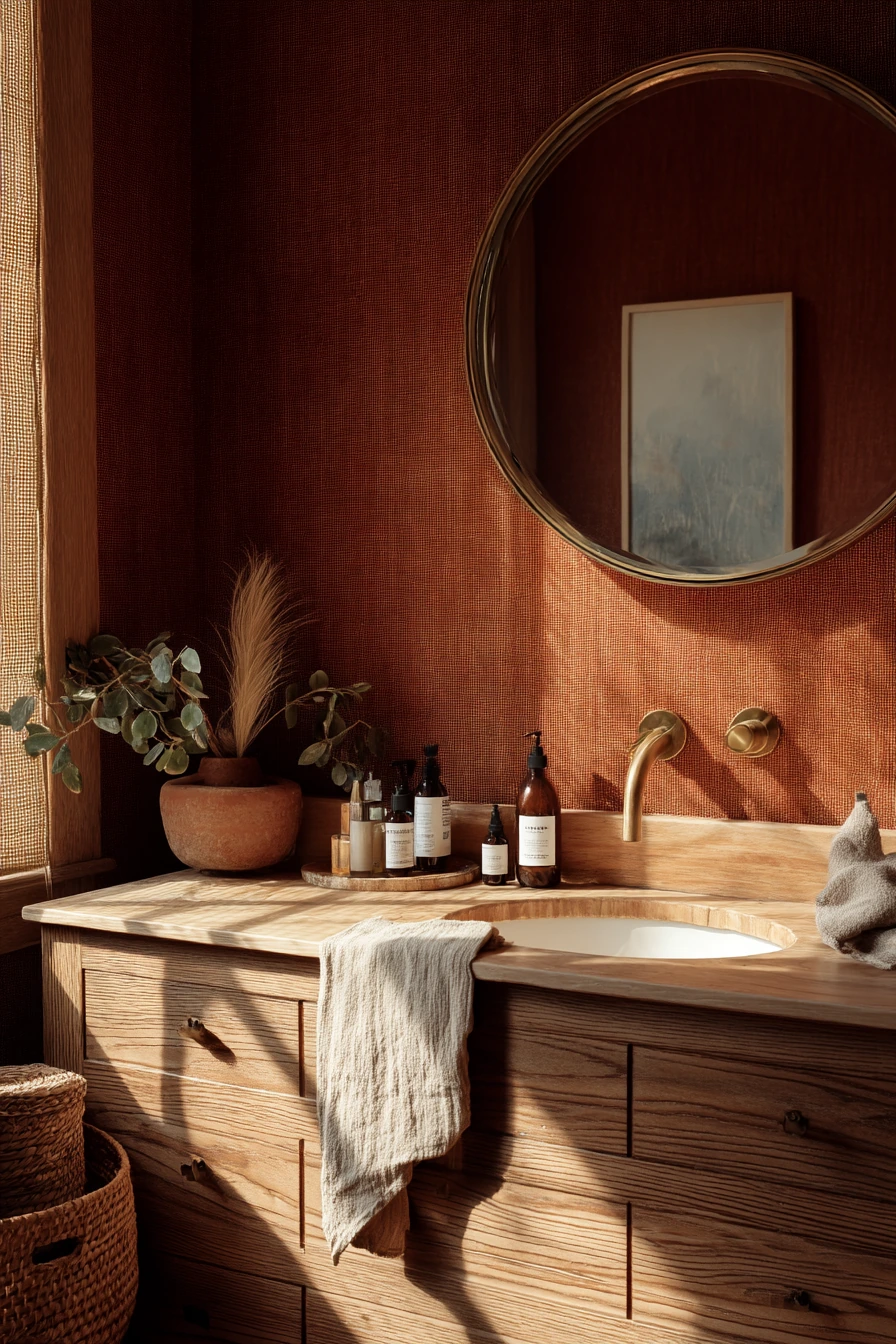bathroom wallpaper ideas 25