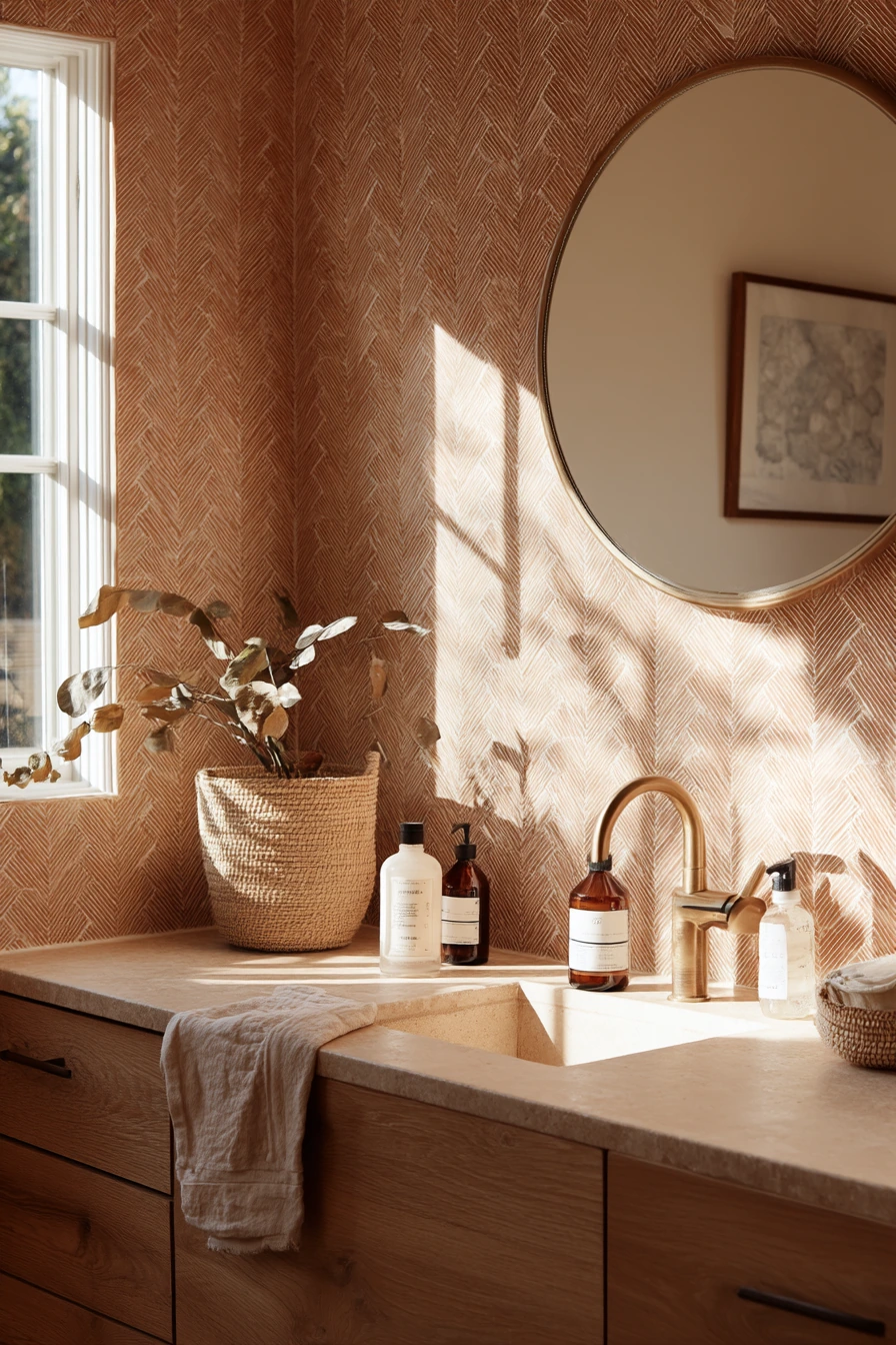 bathroom wallpaper ideas 26