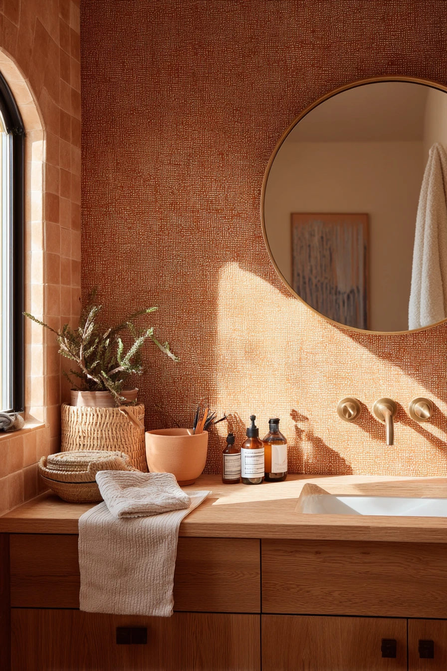 bathroom wallpaper ideas 27