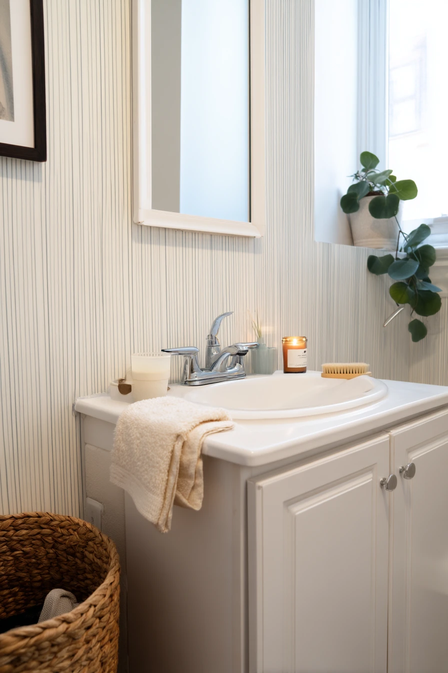 bathroom wallpaper ideas 33