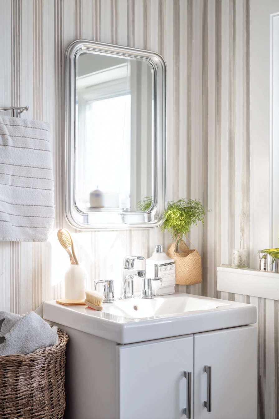 bathroom wallpaper ideas 34