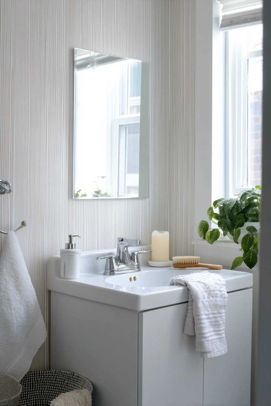 bathroom wallpaper ideas 35