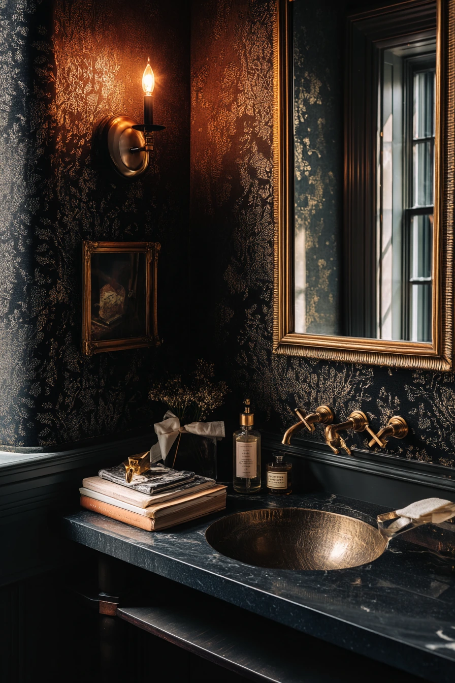 bathroom wallpaper ideas 37