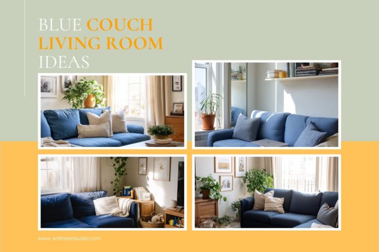 blue couch living room ideas