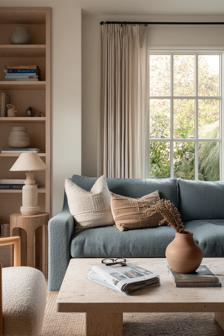 blue couch living room ideas 15