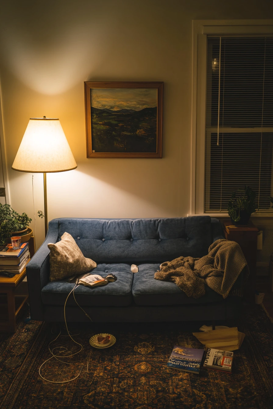 blue couch living room ideas 19
