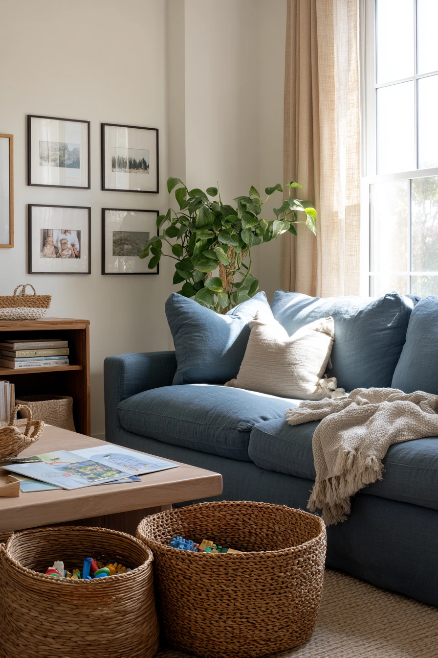 blue couch living room ideas 3