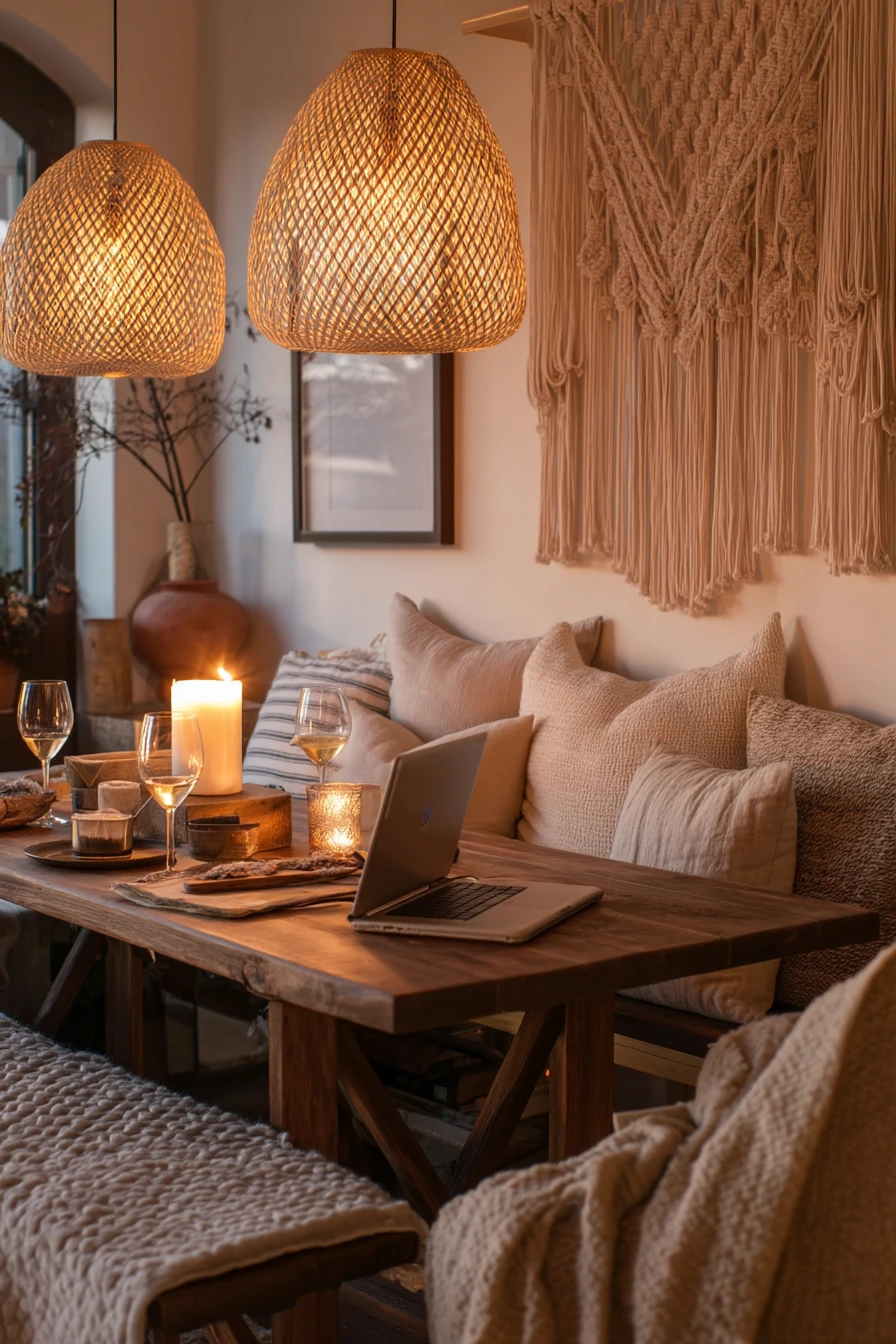 boho dining room ideas 23