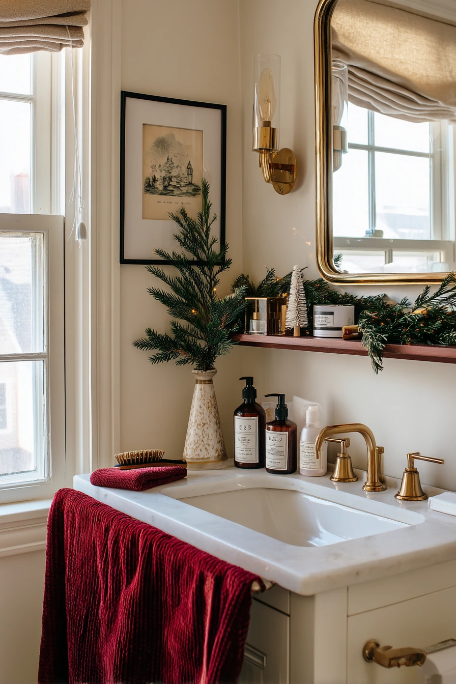 christmas bathroom decor 1