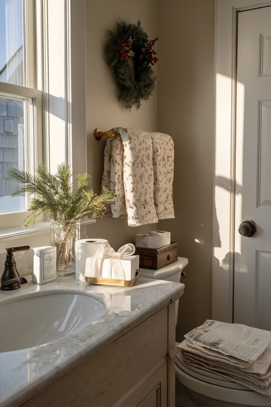 christmas bathroom decor 14