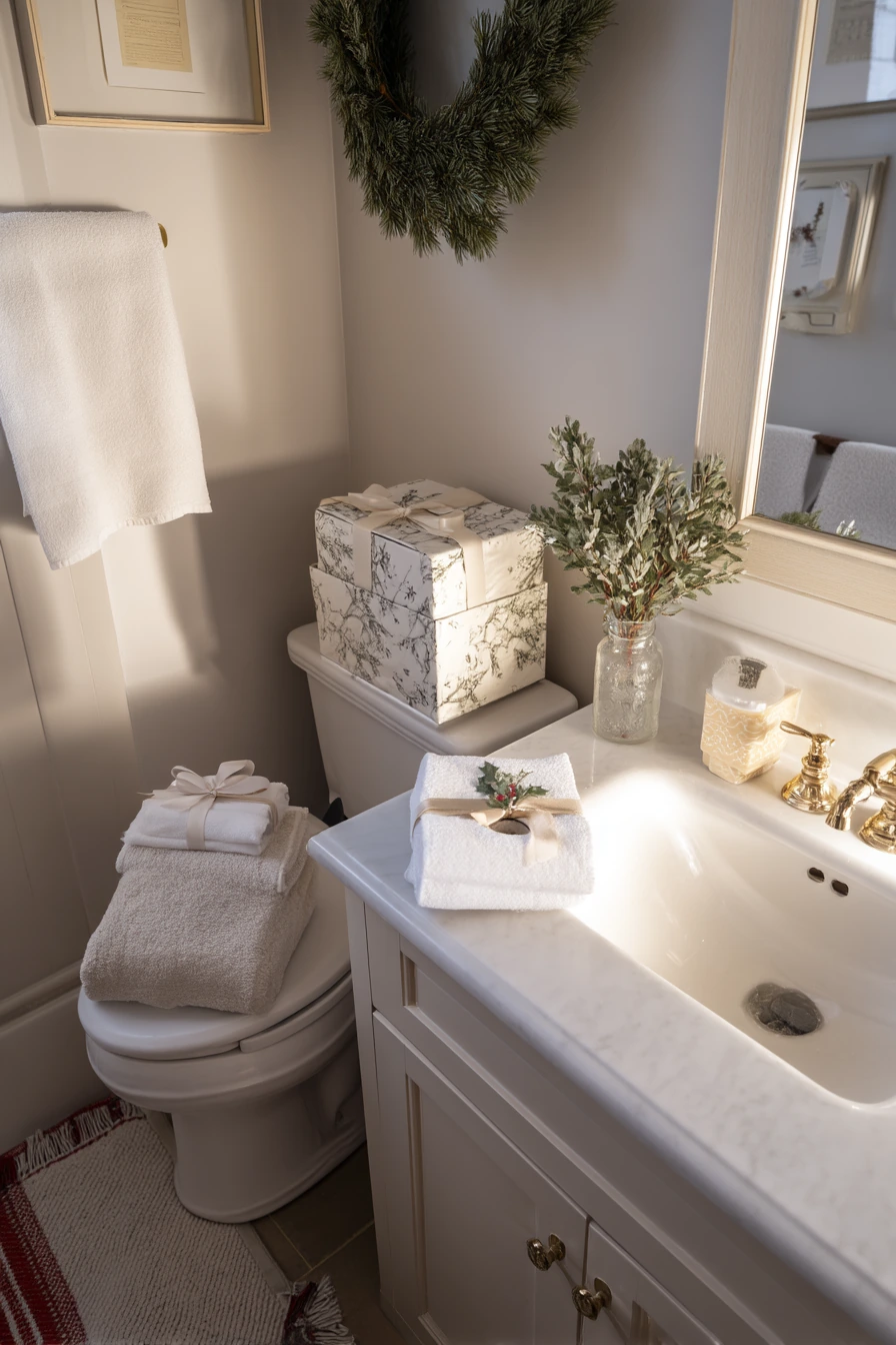 christmas bathroom decor 16