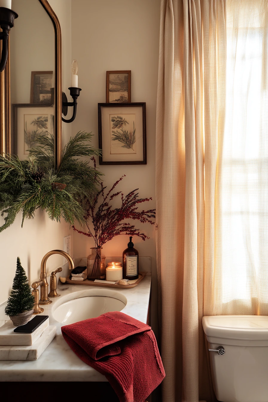 christmas bathroom decor 3