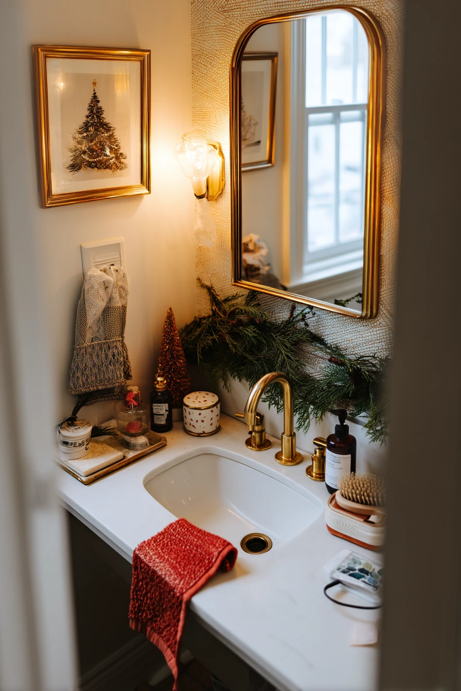 christmas bathroom decor 4