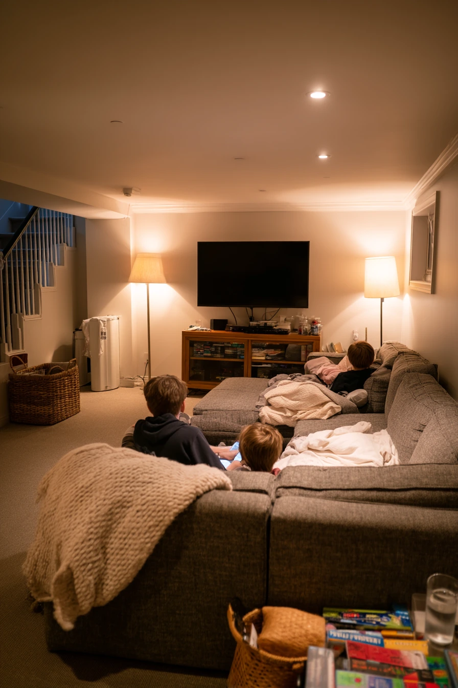 cozy basement ideas 1