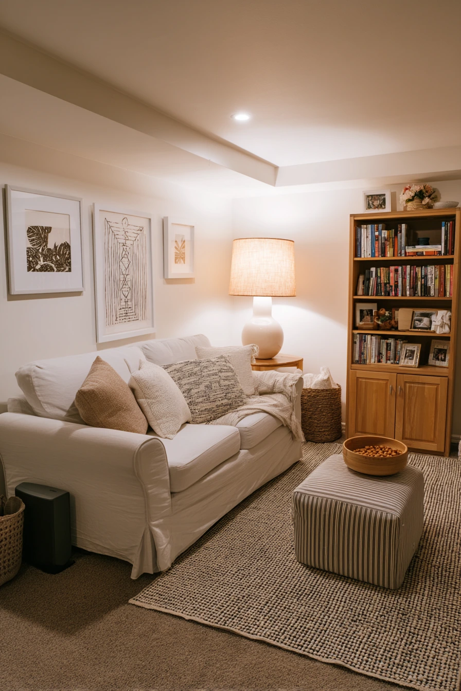 cozy basement ideas 9