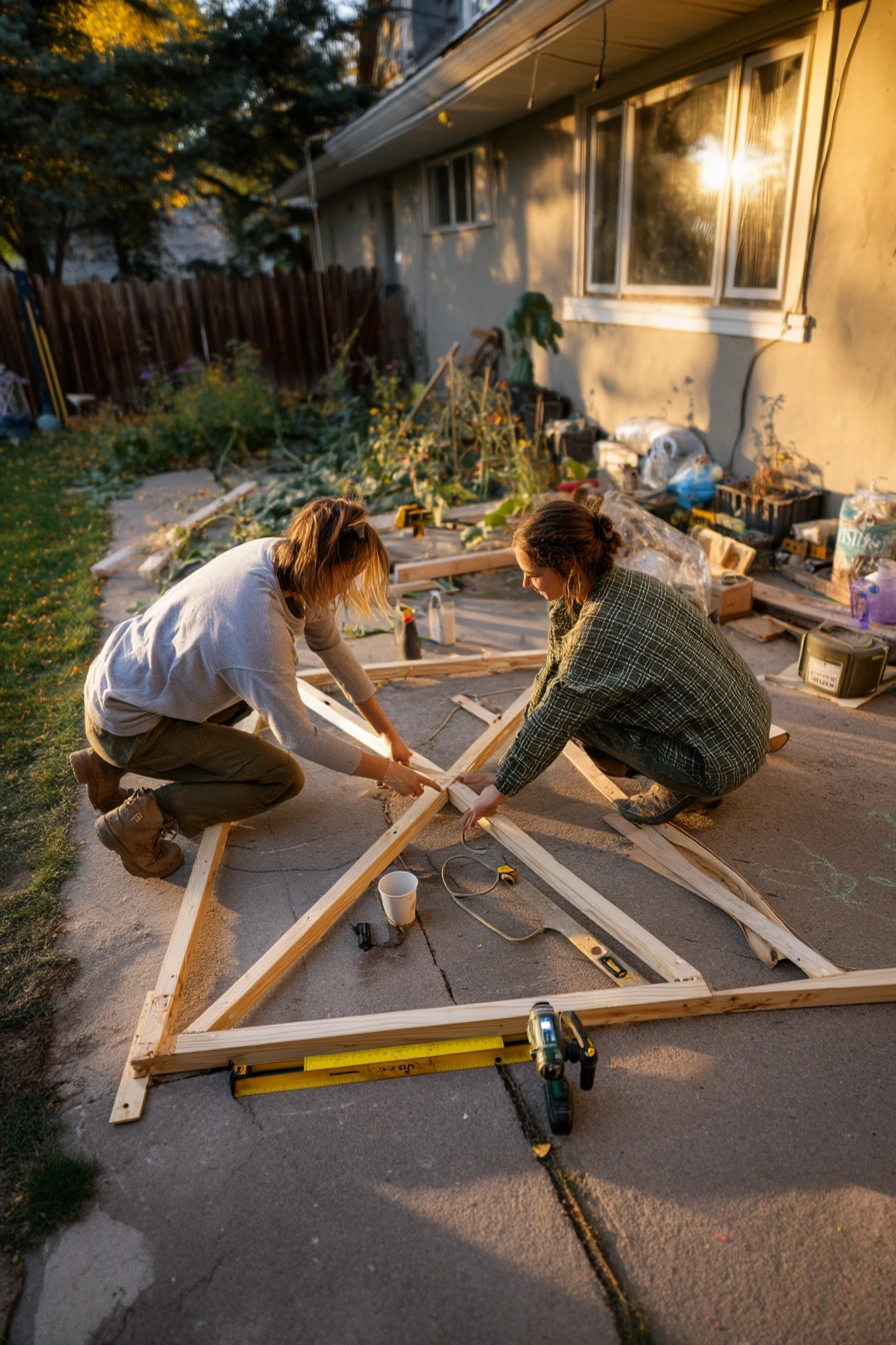 diy garden trellis ideas 39