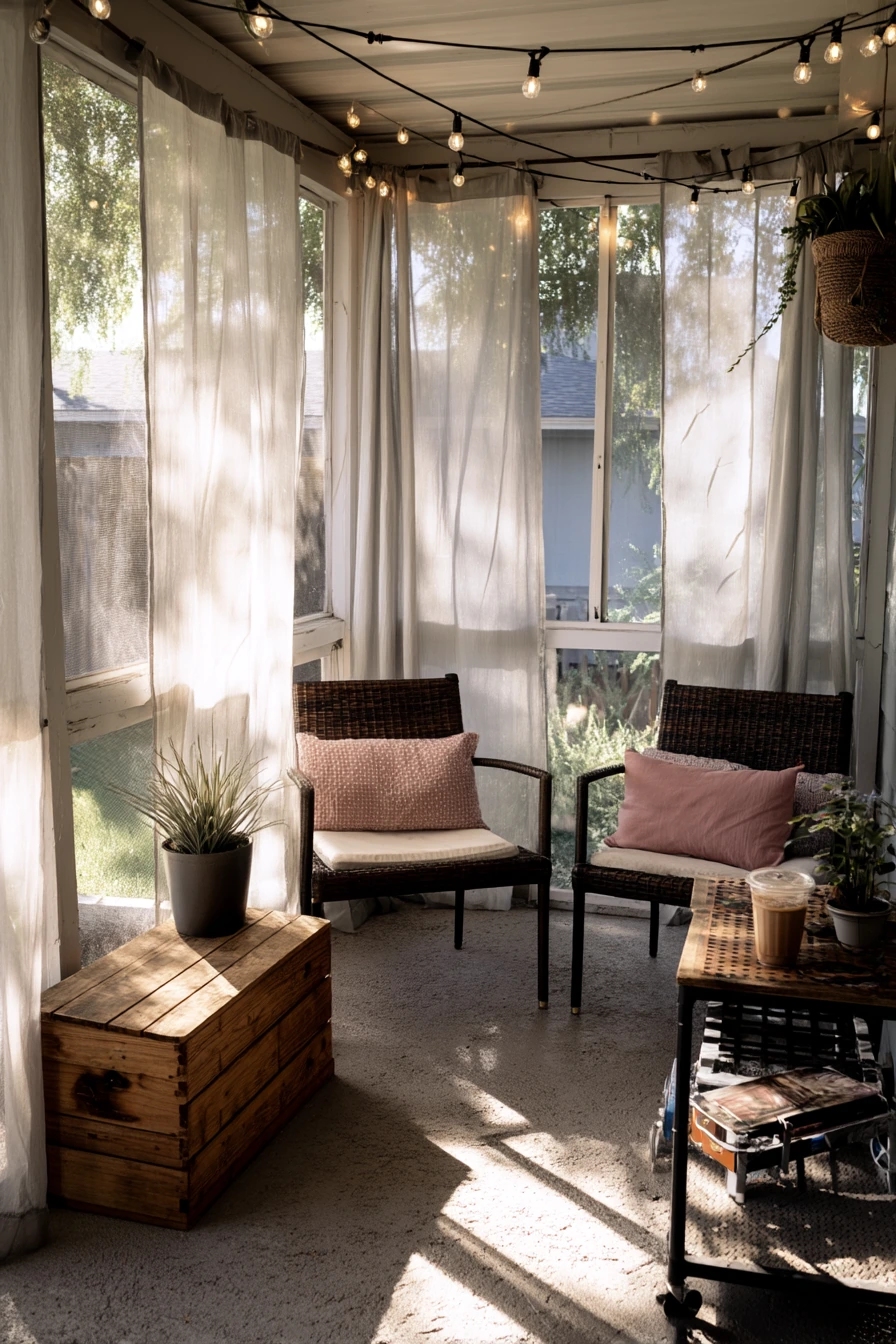 enclosed patio ideas 34