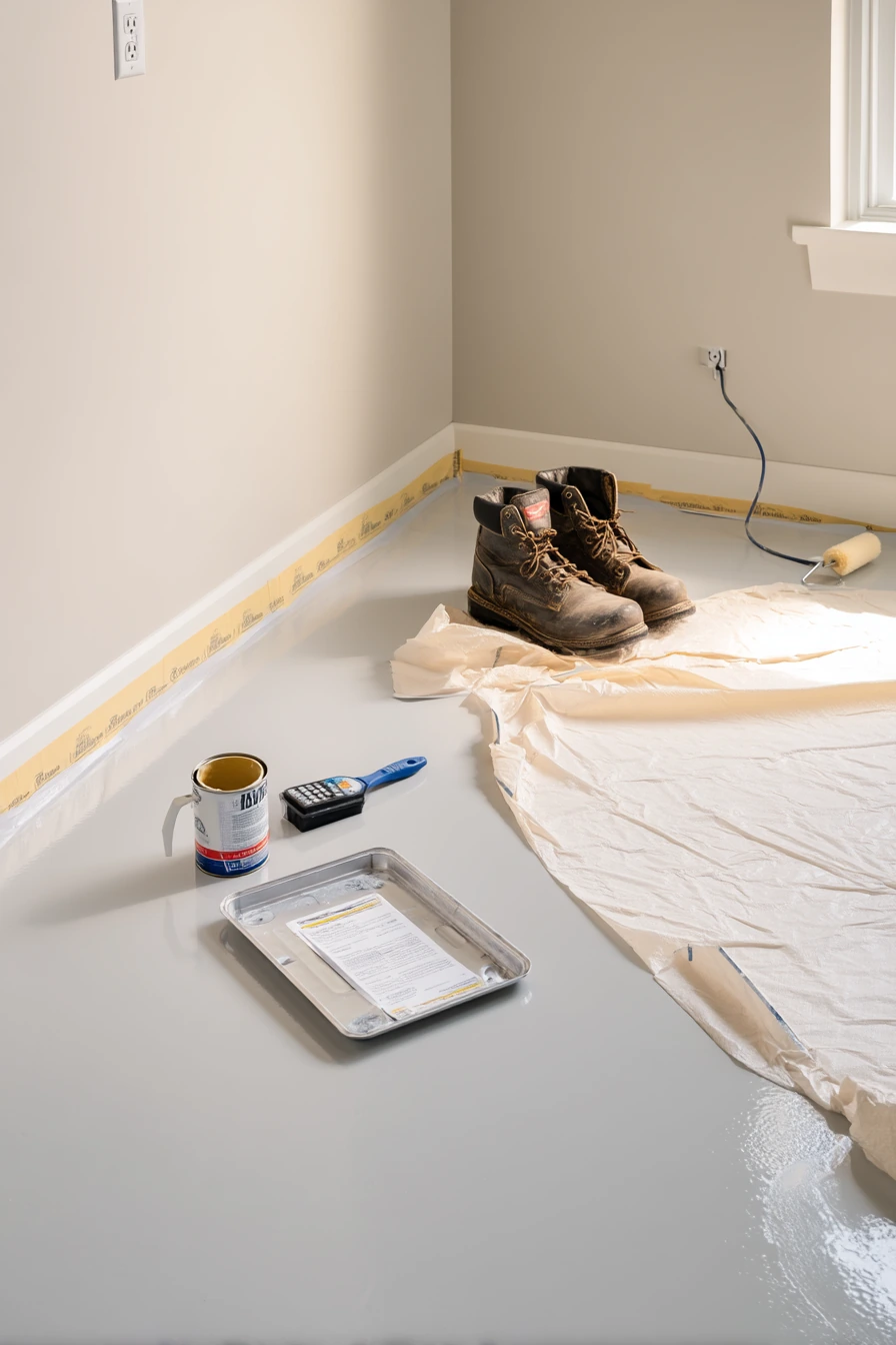 epoxy basement floor ideas 40