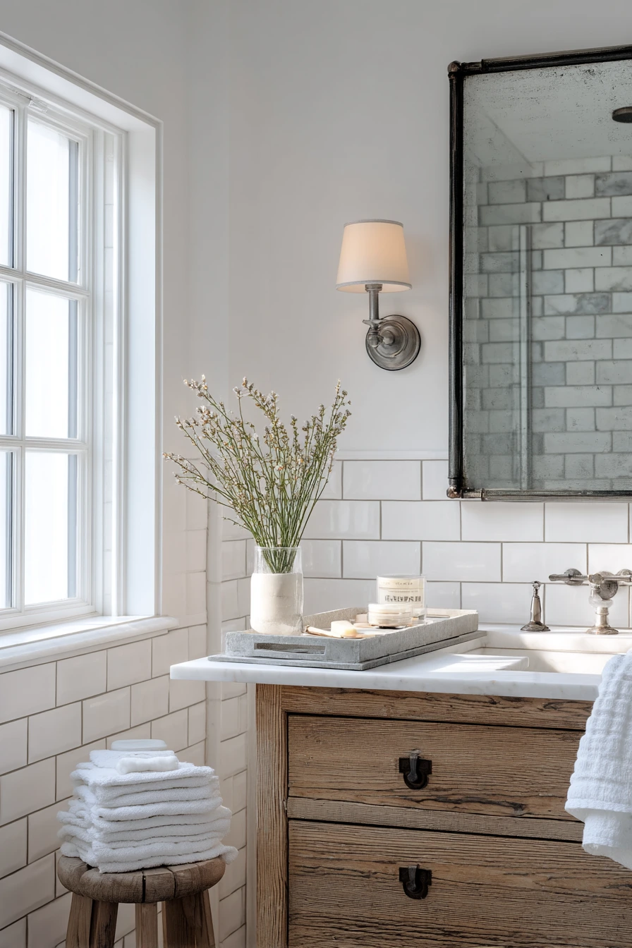 farmhouse bathroom ideas 16