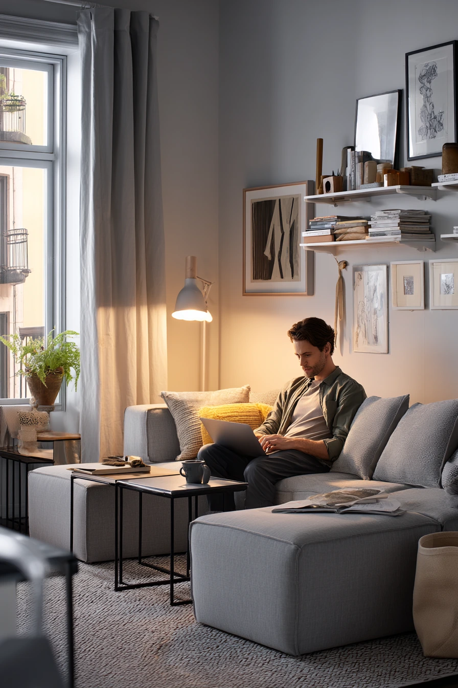 grey living room ideas 5