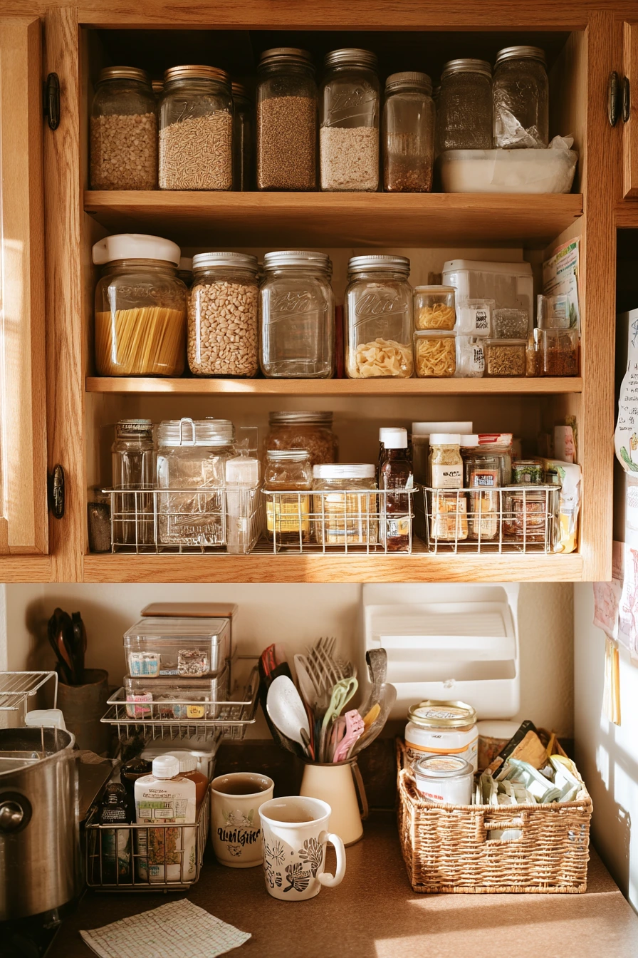 kitchen cabinet organization ideas 10