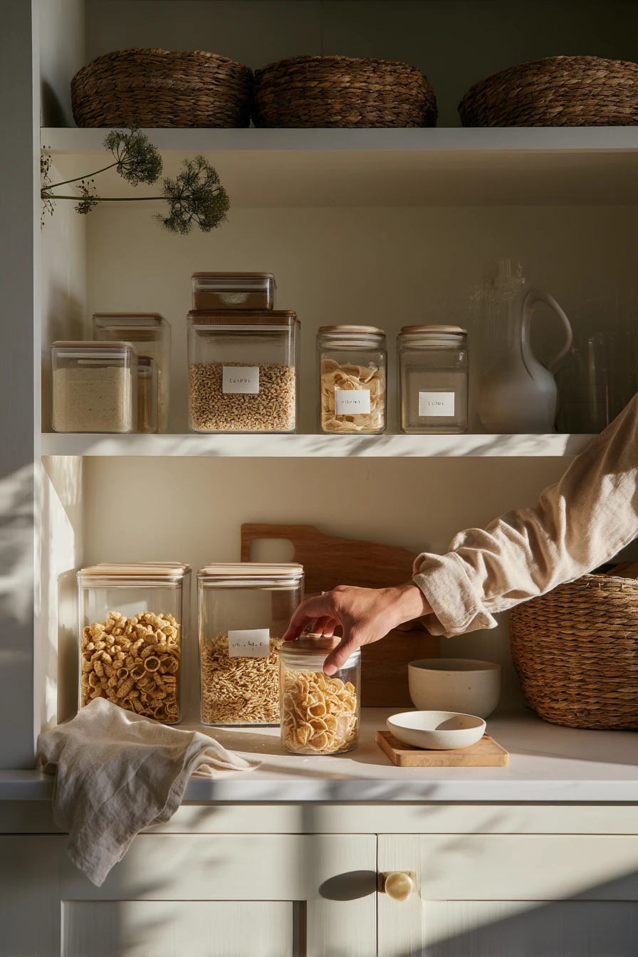 kitchen cabinet organization ideas 18