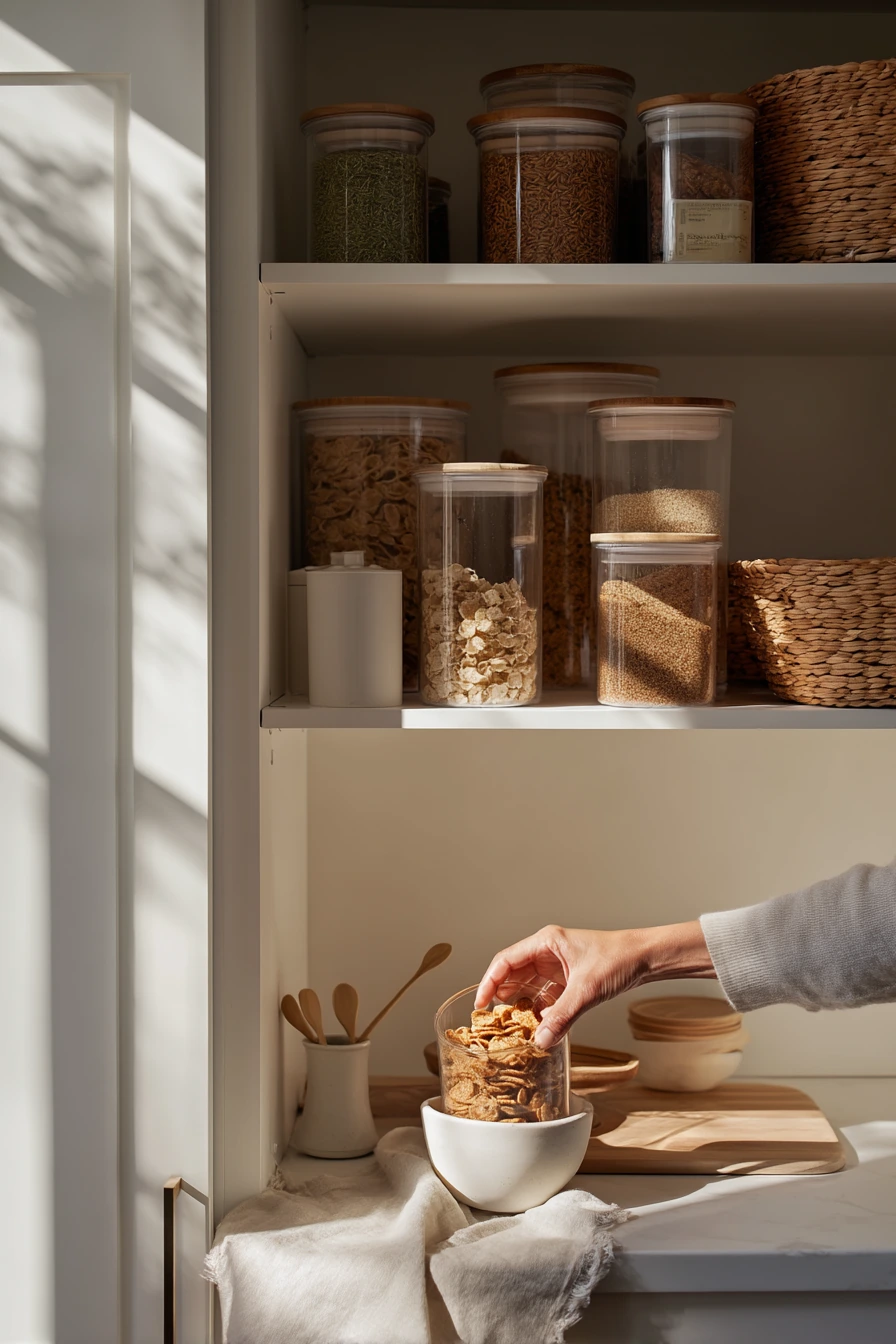 kitchen cabinet organization ideas 19