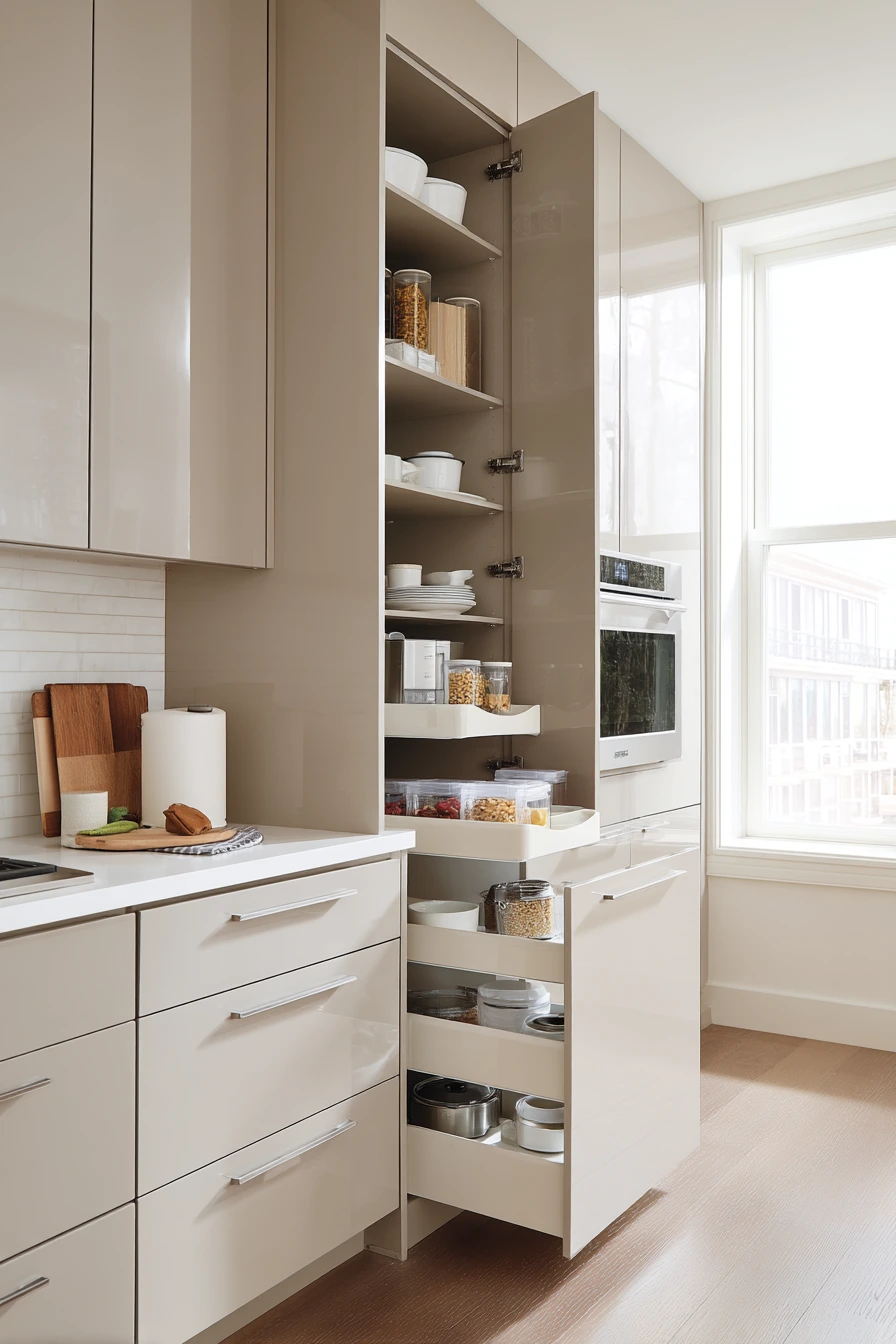 kitchen cabinet organization ideas 29