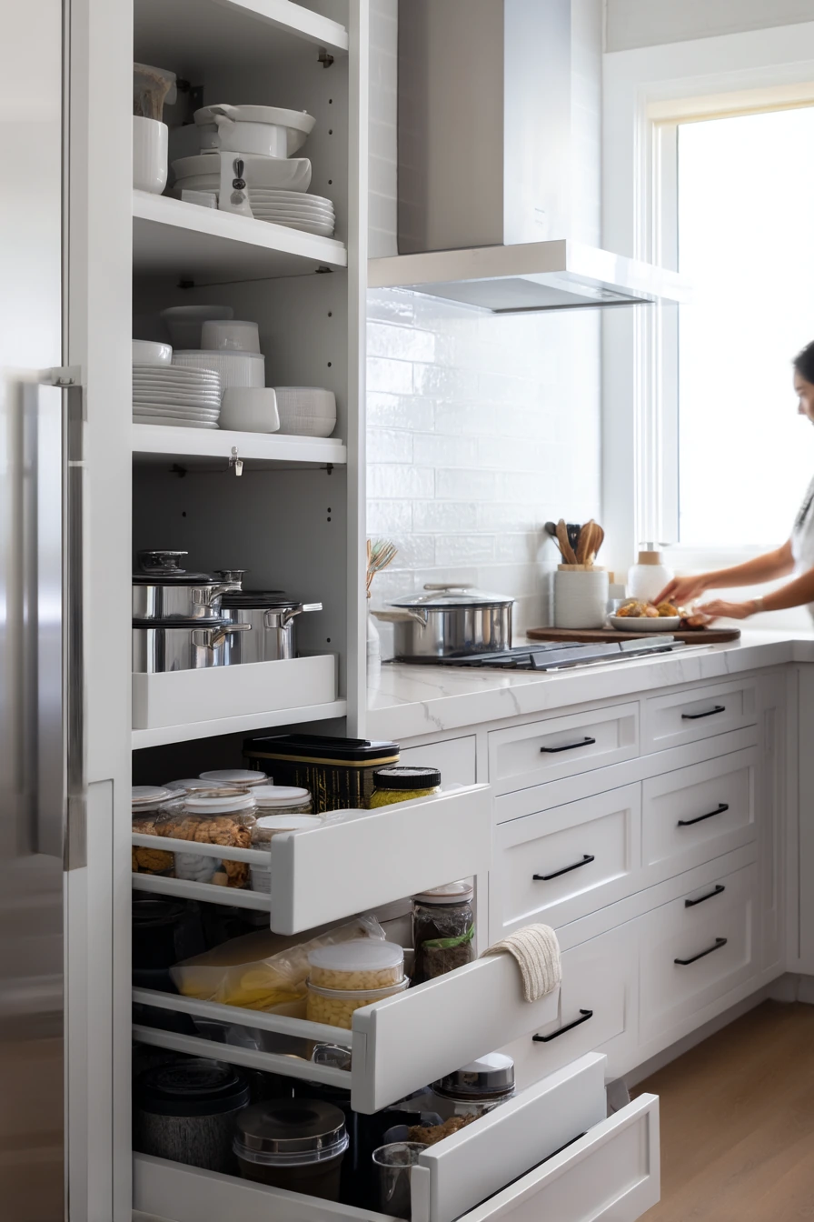 kitchen cabinet organization ideas 32