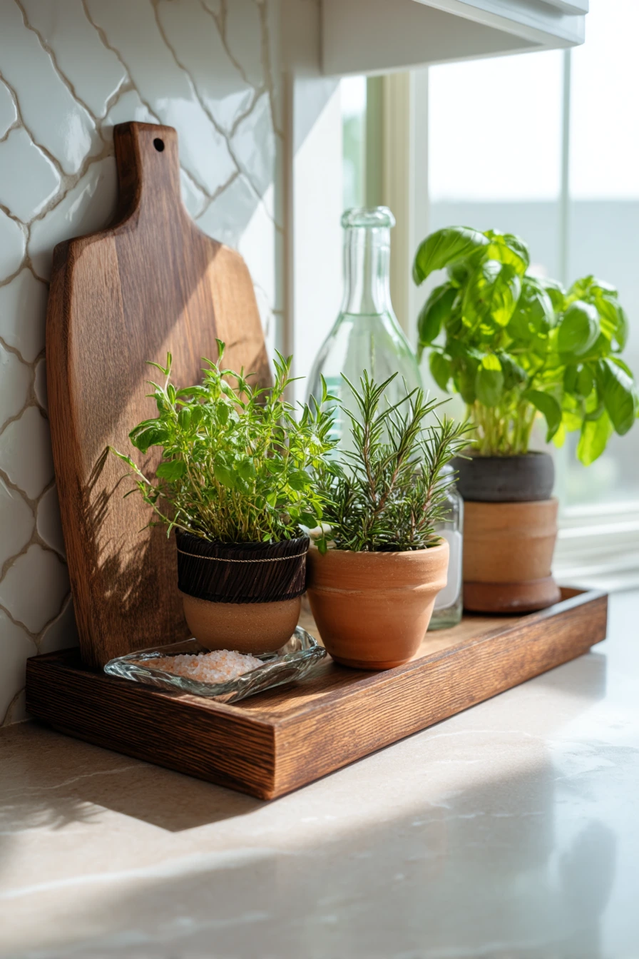 kitchen counter decor ideas 21