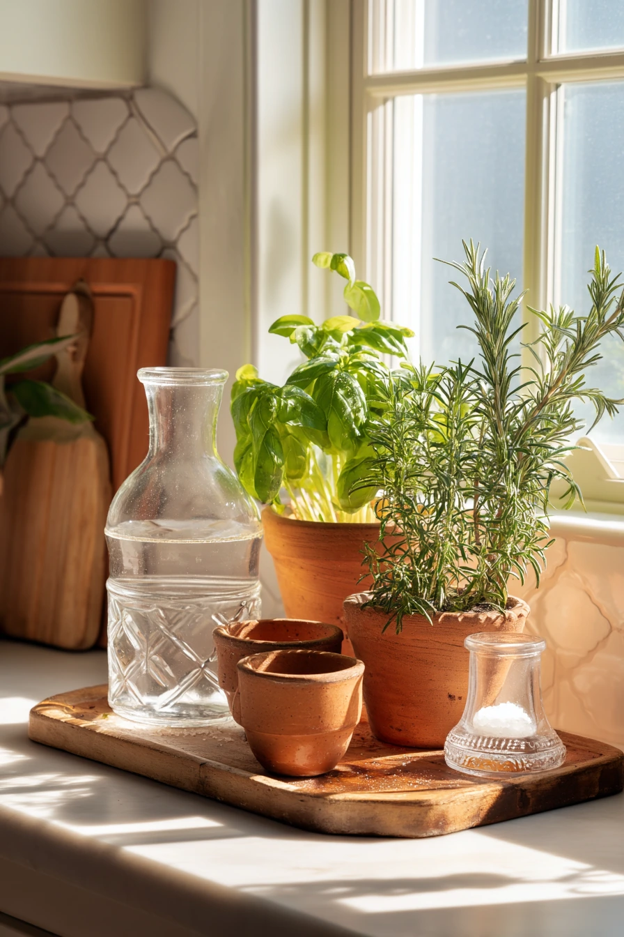 kitchen counter decor ideas 22