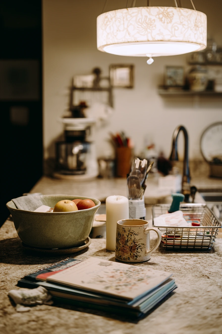 kitchen counter decor ideas 26