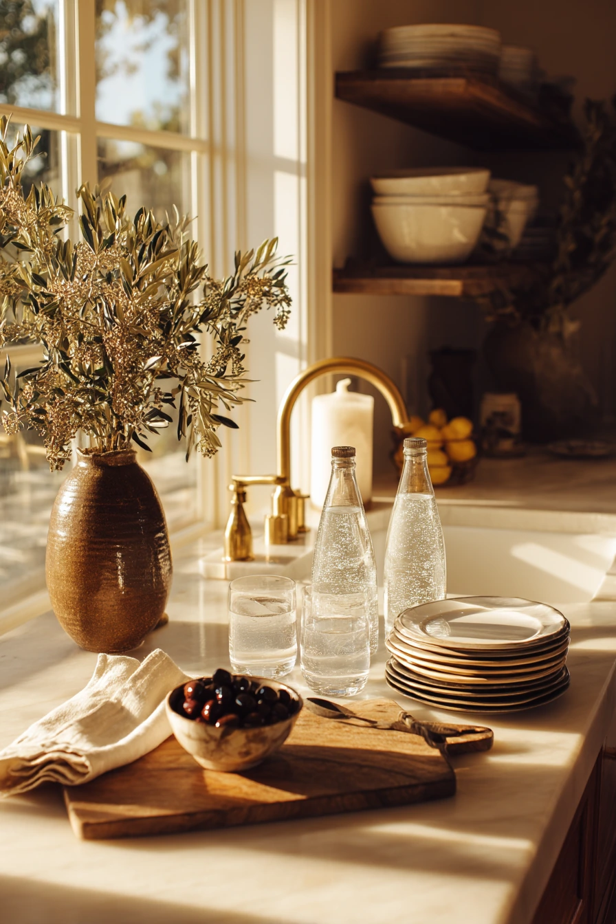 kitchen counter decor ideas 37