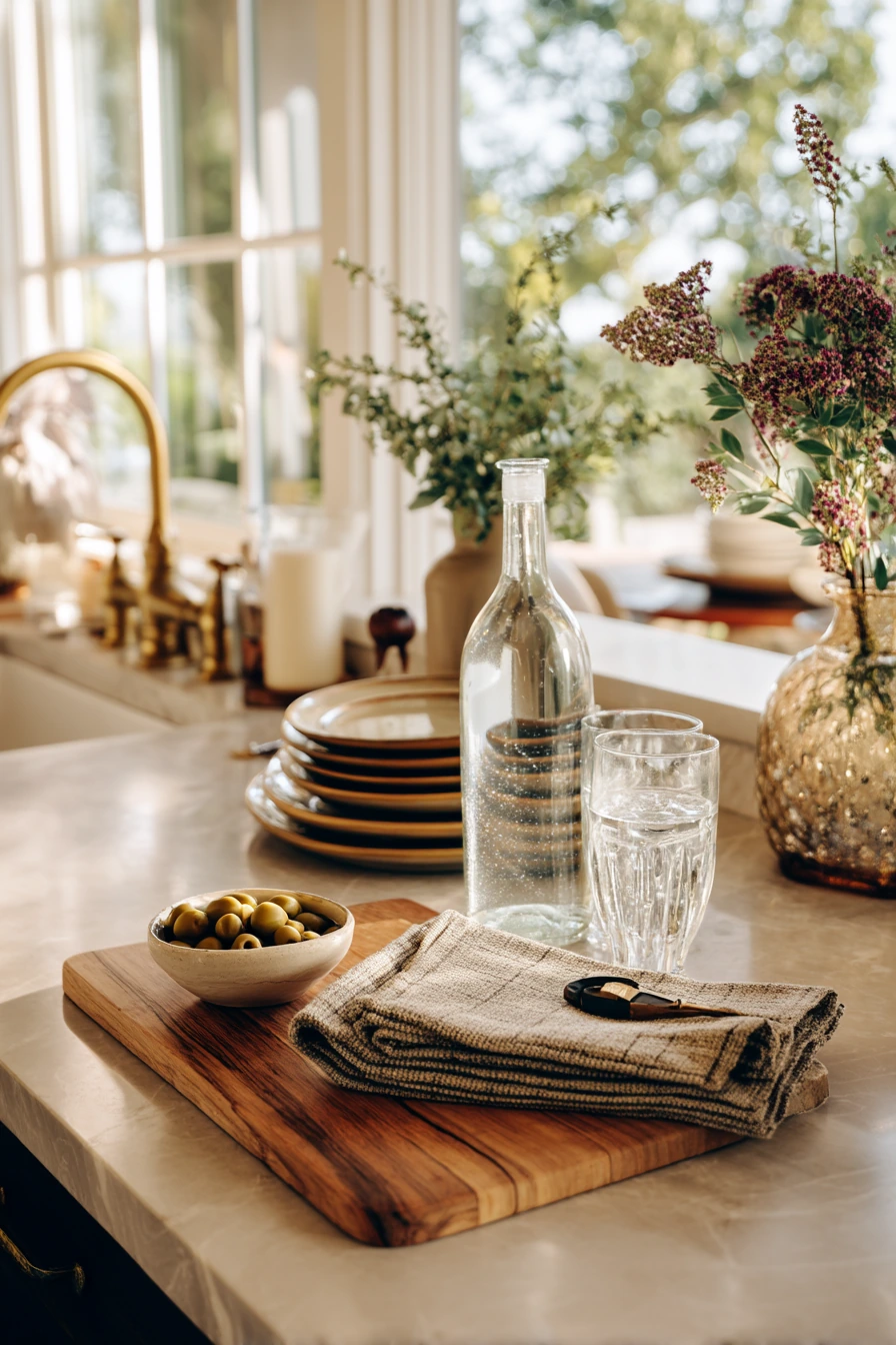 kitchen counter decor ideas 38
