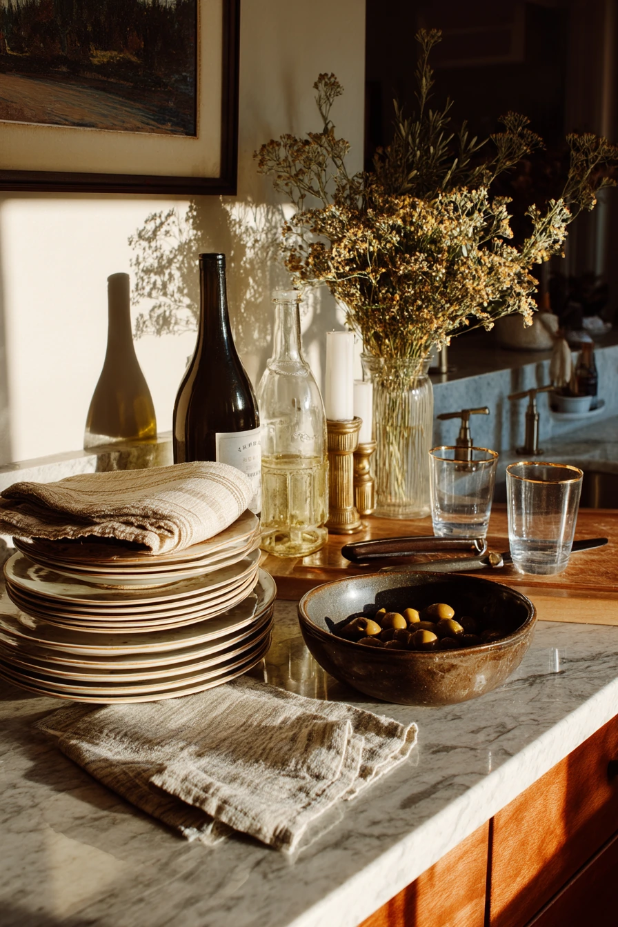 kitchen counter decor ideas 39