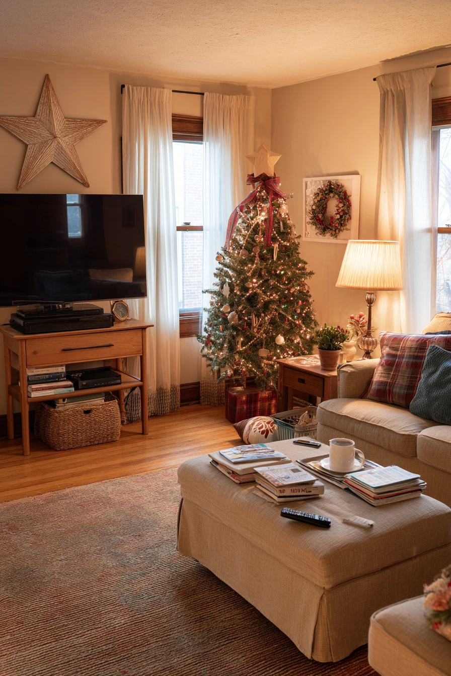 living room christmas decor ideas 13