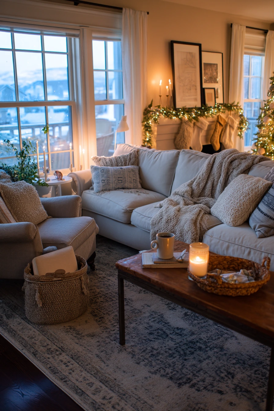 living room christmas decor ideas 2