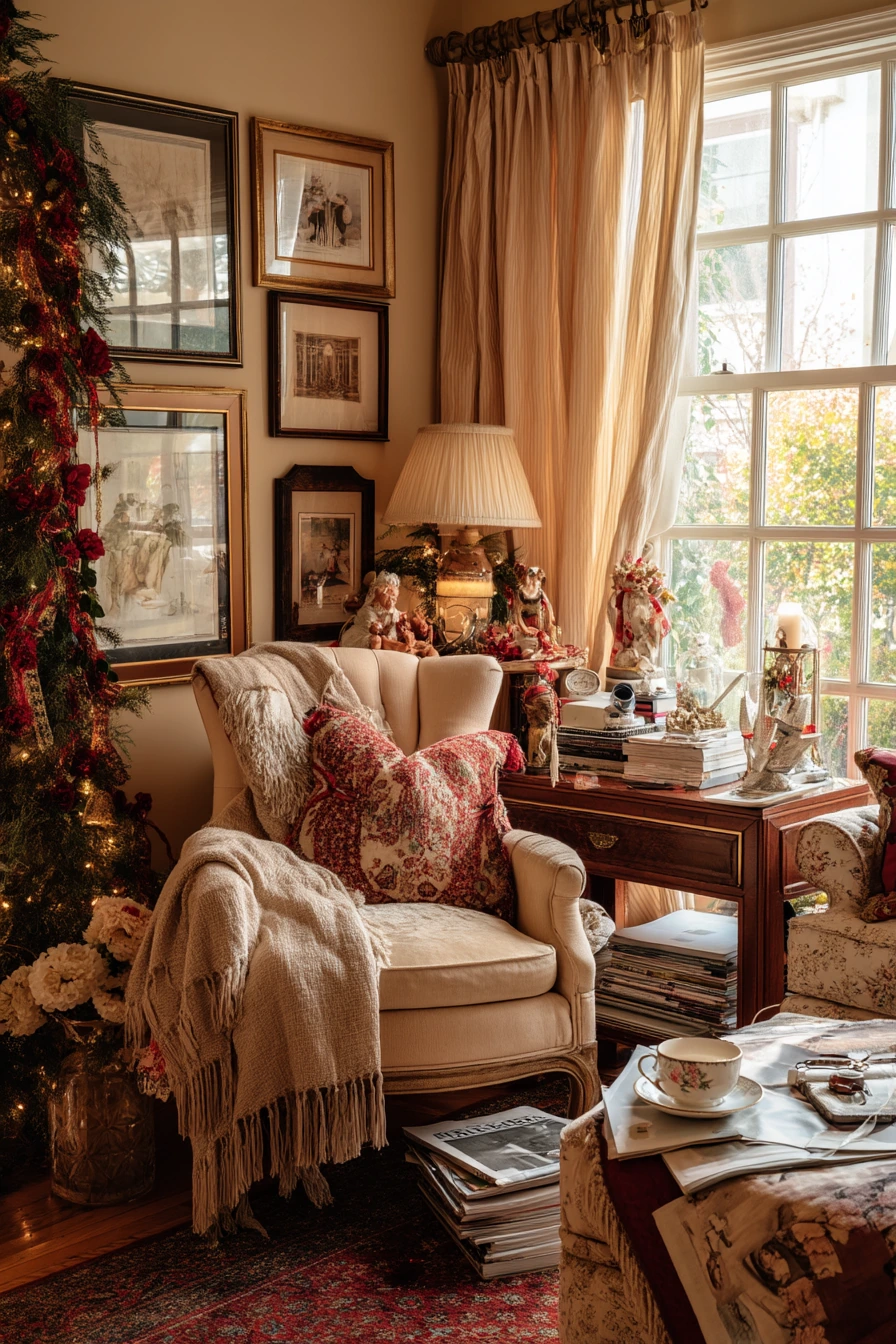 living room christmas decor ideas 21