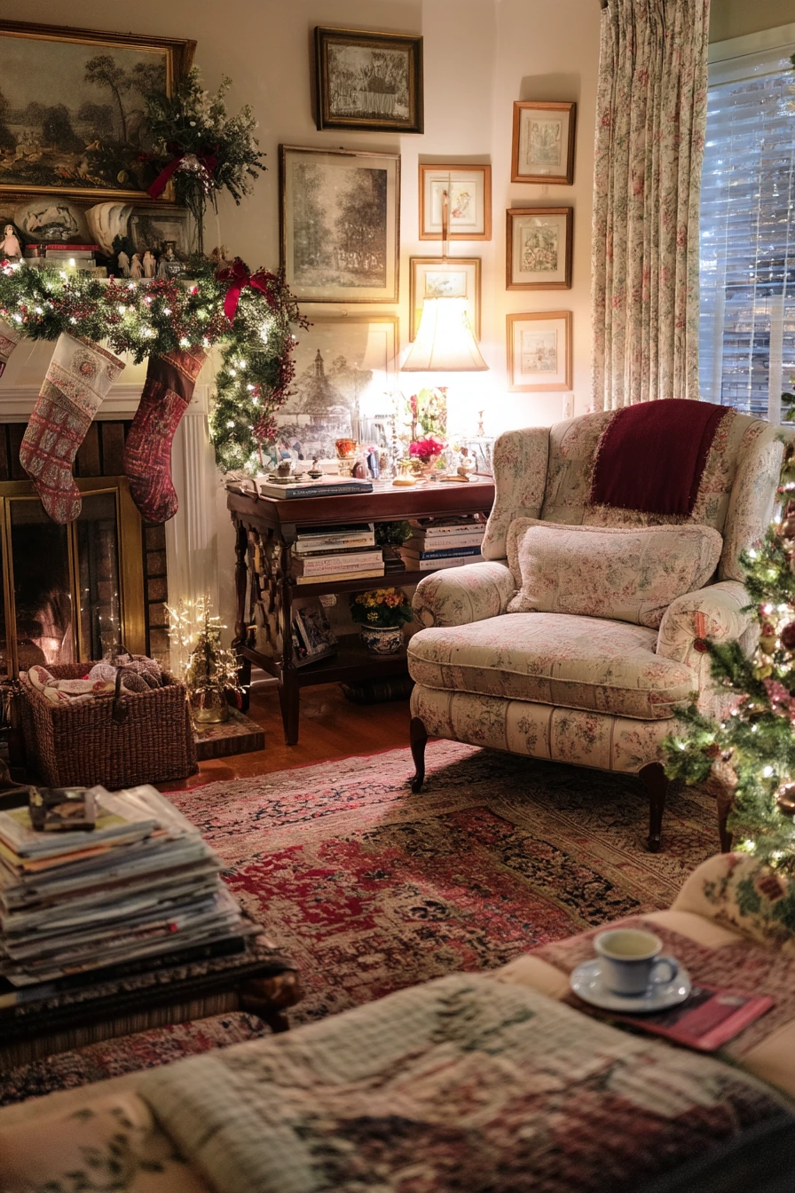 living room christmas decor ideas 22