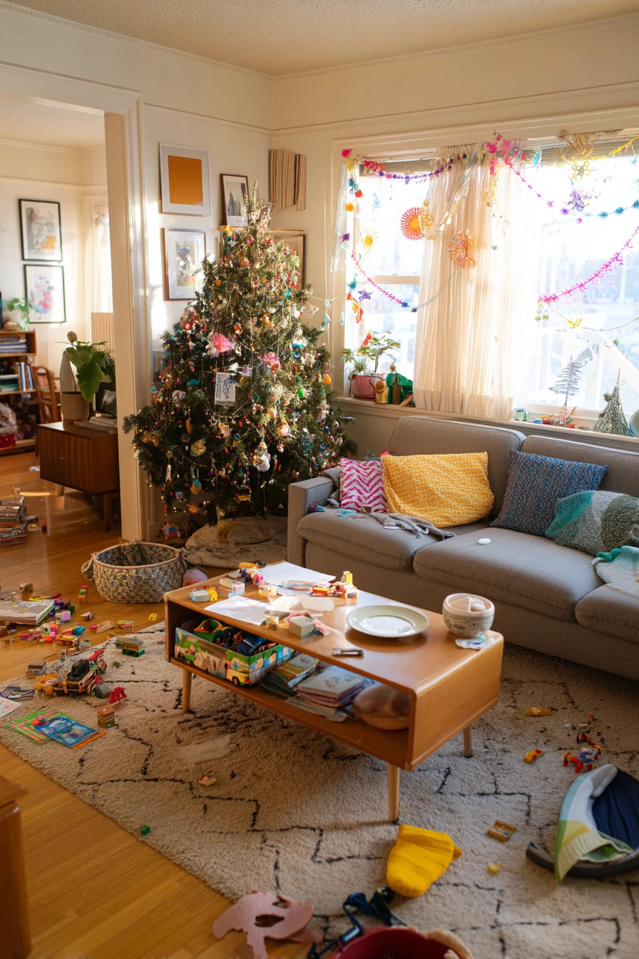 living room christmas decor ideas 28