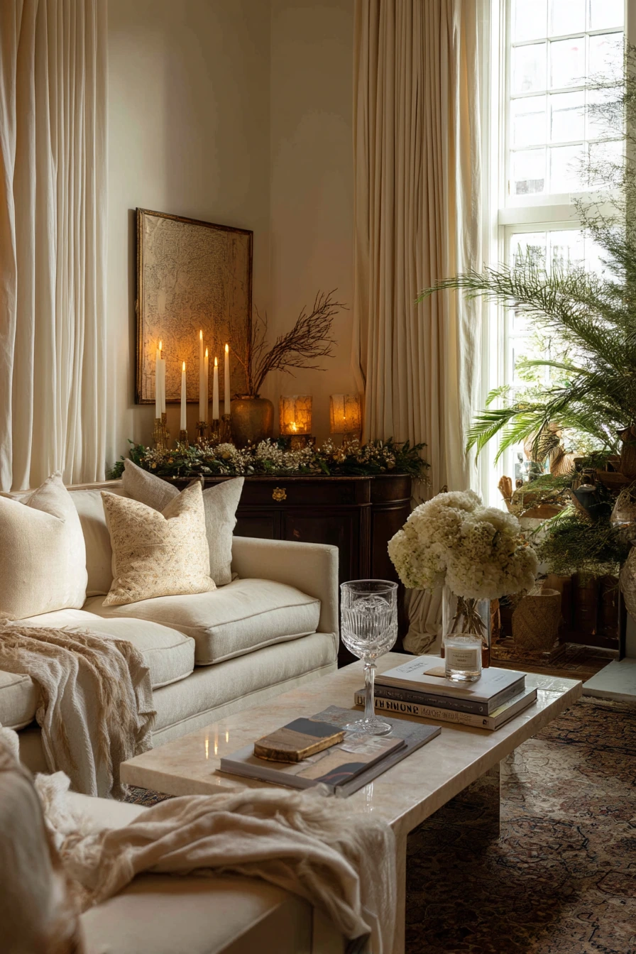 living room christmas decor ideas 32