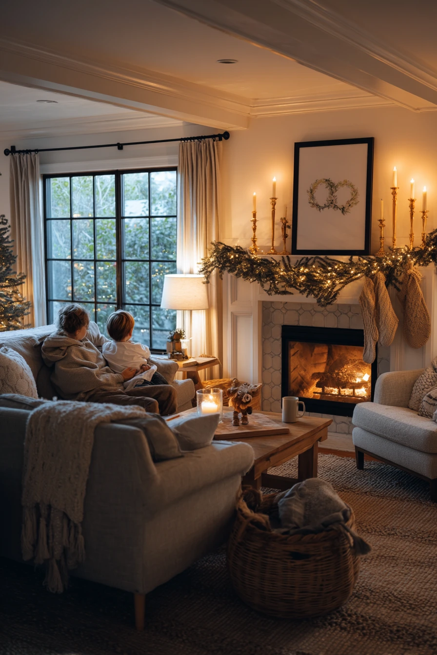 living room christmas decor ideas 4