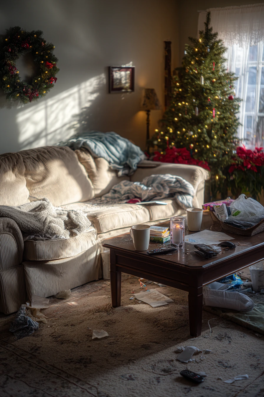 living room christmas decor ideas 40