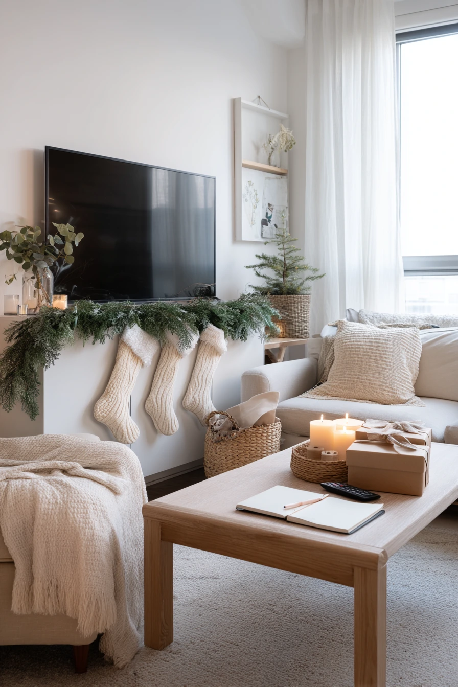 living room christmas decor ideas 9