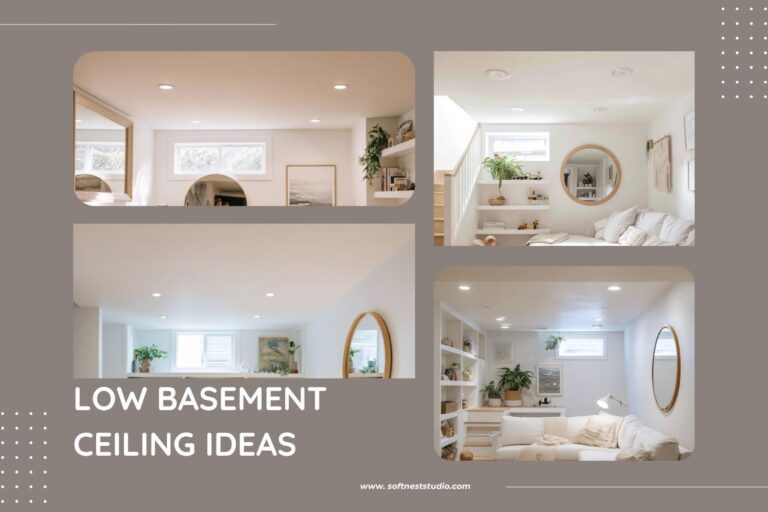 low basement ceiling ideas